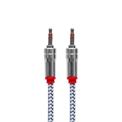 Powermaster PM-2418 Metal Başlıklı Örgülü Erkek - Erkek 1.5 Metre Stereo Aux Kablo