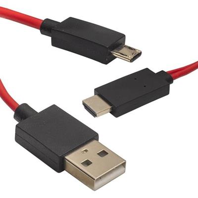 Powermaster Micro Usb S3-S4 HDMI Tv Bağlantı Kablosu Mhl Kit