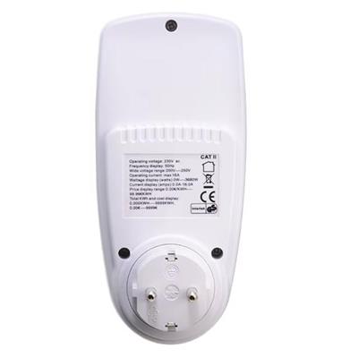 Powermaster PM-001 Dijital Wattmetre Elektrik Ölçüm Cihazı (230V-3680W / Maks:16A)