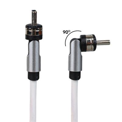 Powermaster PM-25905 Beyaz 3in1 (Type C- Lightning-Micro Usb) Manyetik Uç Taşınabilir Şarj Kablosu