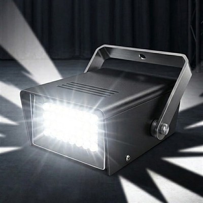 Powermaster PM-25925 Sese Duyarlı 32 Ledli Ayarlanabilir Yanıp Sönen Strobe Beyaz Sahne Işığı
