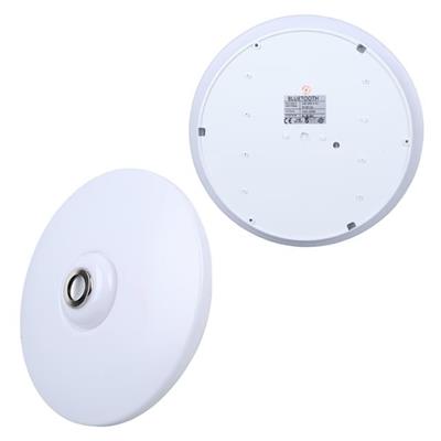 Powermaster PM-27331 Beyaz 34*9 Cm 24 Watt Bluetooth Hoparlörlü Tavan Aydınlatma (AL-BL301) Tornavida Hediyeli