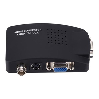 Powermaster PM-983 BNC S-Video VGAdan VGAya Görüntü Dönüştürücü 1080P Destekli