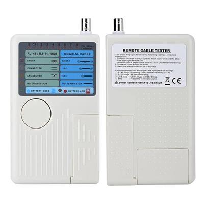 PowerMaster PM-20629 RJ11-RJ45-USB-BNC Kamera Kablo Test Cihazı