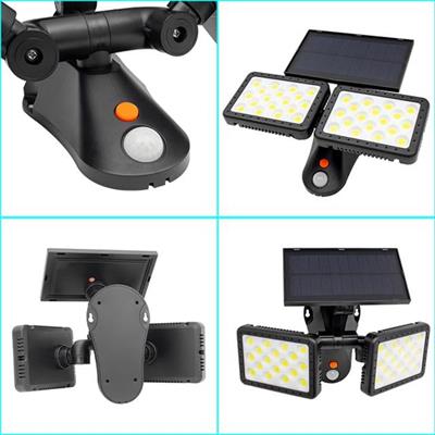 Powermaster Sensörlü 36 Cob Ledli Solar Aydınlatmalı Duvar Lambası W770B