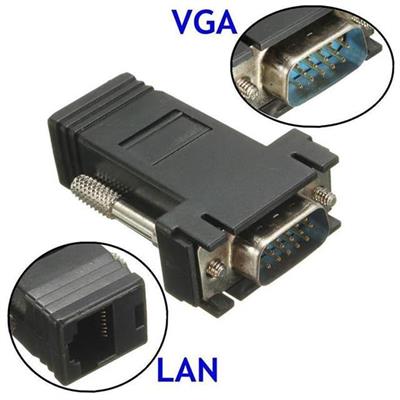 Powermaster VGA Extender RJ45 CAT5/CAT6/CAT7 Uzatıcı Çevirici (2li Paket)