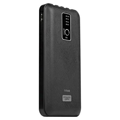 Powerway TX108 Dijital Göstergeli 4 Çıkışlı 10000 Mah Powerbank Siyah