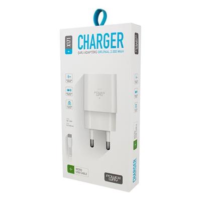 Powerway X-171 Micro USB 2.1 Amper Şarj Aleti-Kablo