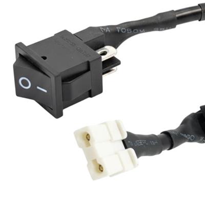 R13-0 2 Pin Siyah Soketli Yükseltici Anahtarı - 6A 250V (19x13mm)