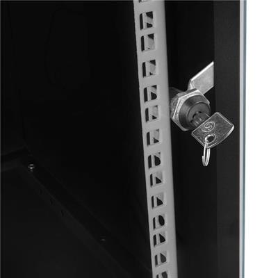 S-LINK SL-U12 Yeni Nesil 12U Soho 530x400mm Siyah Rack Kabin