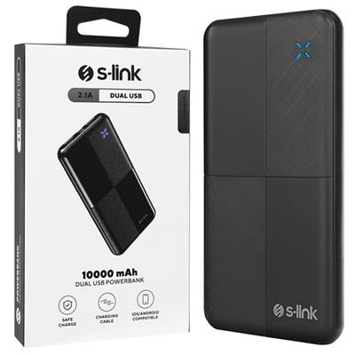 S-Link IP-G12N 10.000mAh MicroUSB + TYPE-C Siyah Taşınabilir Pil Şarj Cihazı Powerbank