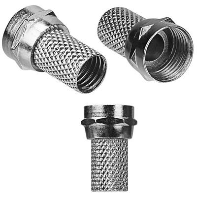 S-Link SL-F186 Geniş 18 mm * 8 RG6/U4 Erkek F Konnektör (50li Paket)