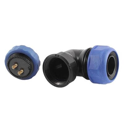 SD28 Su Geçirmez 2 Pin 28 Mm Dörtgen Konnektör 90° Dirsek