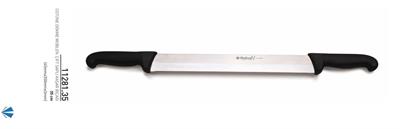 Şarküteri Çift Saplı Kaşar Bıçağı 35 cm Hulusi Bıçak Üstüne Dökme Moblen 45mm X 350mm X 3mm 11281.35