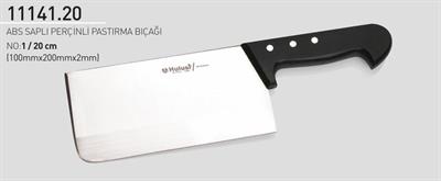 Şarküteri Pastırma Bıçağı 20 cm No.1 Hulusi Bıçak ABS Saplı Perçinli 100mm X 200mm X 2mm 11141.20