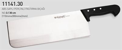 Şarküteri Pastırma Bıçağı 30 cm No.3 Hulusi Bıçak ABS Saplı Perçinli 110mm X 300mm X 2mm 11141.30