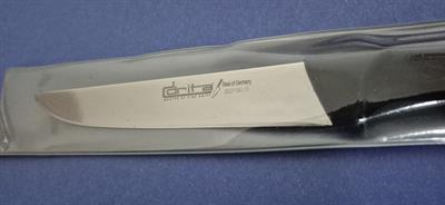 Sebze Bıçağı 15.7 cm Hulusi - Drita Bıçak Üstüne Dökme Moblen Saplı 26mm X 157mm X 2mm 11361.15 (SİYAH RENK)