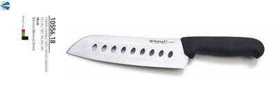 Şef Bıçağı 18 cm Delikli Fibrox Kaymaz Saplı Geniş Santako Hulusi Bıçak 55mm X 180mm X 2,5mm 10556.18