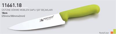 Şef Bıçağı 18 cm Heritagen Üstüne Dökme Moblen Saplı 25mm X 180mm X 2mm 11661.18