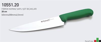 Şef Bıçağı 20 cm Fibrox Kaymaz Saplı Hulusi Bıçak 45mm X 200mm X 2,5mm 10551.20