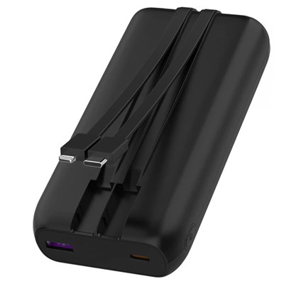 Snapron SNP-3013 22.5W PD 20.000mAh Dahili Kablolu ve Hızlı Şarjlı Powerbank