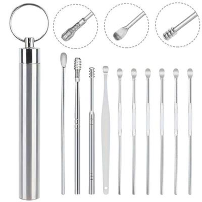 Sunup SN-27132 Paslanmaz Çelik 10lu Kulak Temizleme Seti