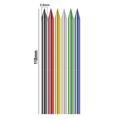 Sunup SN-27135 Marangoz Derin Dip Konum Delik İşaretleme Kurşun Uç Seti (6lı Paket)