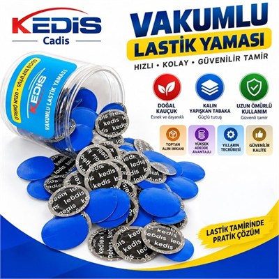 Sunup SN-38102 Lastik Tamir Yaması 32mm Doğal Kauçuk Soğuk Yama Seti (200li Paket)