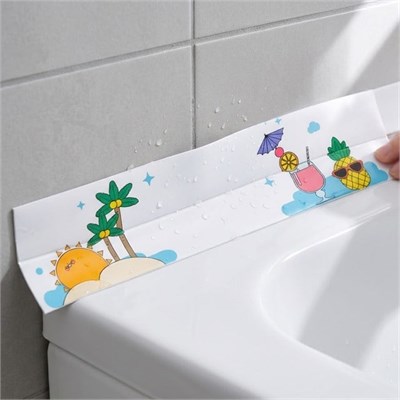 Sunup SN-38874 Çift Taraflı Yapışkanlı Dekoratif Resimli Banyo Su Geçirmez Sızdırmazlık Bandı