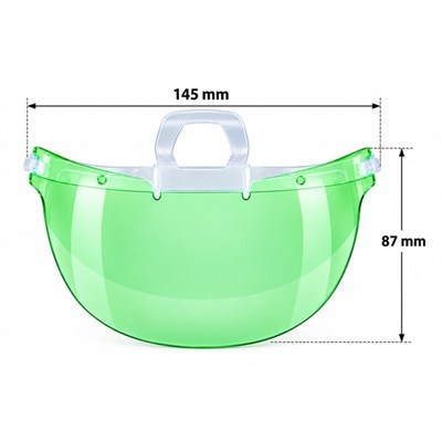 Sunup SN-38916 Yemek Servisleri İçin Plastik Şeffaf Maske (10 Adet)