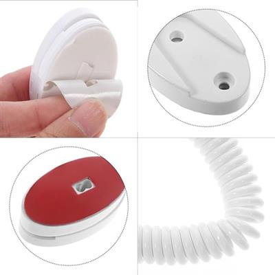 Sunup Yapışkanlı Spiral Kordonu Kumanda Telefon Tutucu (Oteller İçin)