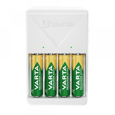 Varta 4XAA 2100 Mah Pilli Beyaz Plug Pil Şarj Ci̇hazı