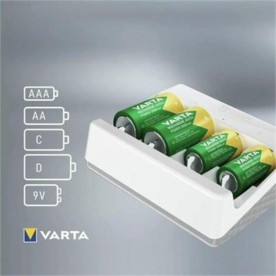 Varta 57658 Universal Charger Type-C USB Çoklu 5li Pil Şarj Cihazı (AA / AAA / C / D / 9V)