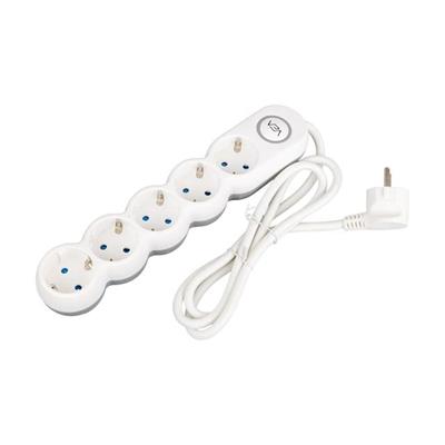 Vea 5li Kablolu Anahtarlı 1,5 Metre Akım Korumalı Grup Priz VE-2S5S