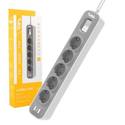 Vea VE-NOVA105 A Class 5li Anahtarlı 1.5 Metre Akım Korumalı Priz