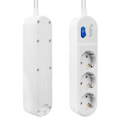 Vea VE-VEGA103 A Class 3lü Anahtarlı 1.5 Metre Akım Korumalı Priz