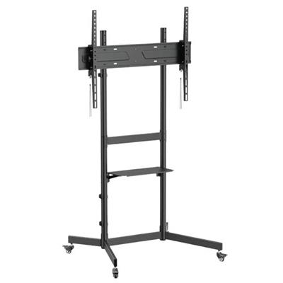 Vontech V1044VE 55-100 Uyumlu Tekerlekli Ayaklı Raflı LCD-LED TV Sehpası Standı