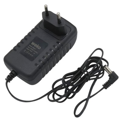 Weko 25.2 Volt - 2 Amper 5.5x2.5mm Uçlu Yerli Üretim Priz Tipi Adaptör 1.2 Metre Uzunluk