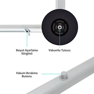 Weko 32 - 80 Alüminyum Vakumlu Tv Panel Ekran Taşıyıcısı