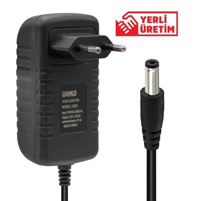 Weko 7.2 Volt - 2 Amper 5.5 x 2.5 Uçlu Ledli Yerli Üretim Akü Şarj Cihazı (Out:6v-2a)