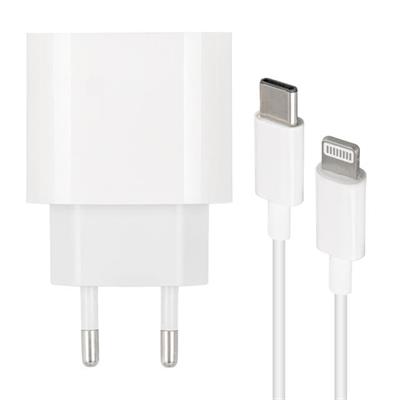 Weko WK-21443 PD-C 20 Watt Telefon Şarj Adaptörü + Type-C To Lightning Kablo