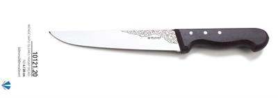 Wenge Saplı İşlemeli Kasap Bıçağı 20 cm No.4 Hulusi Bıçak 40mm X 200mm X 3mm 10121.20