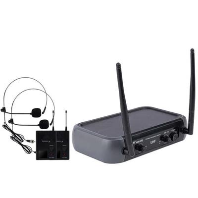 Westa WM-102T 1 Alıcı + 2 Yaka (Lavalier) Kablosuz Uhf Mikrofon Seti