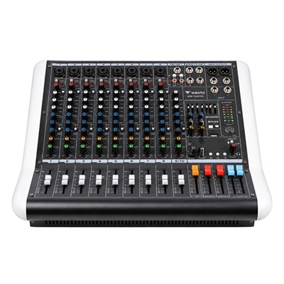 Westa WM-10PMX 2x500W 10 Kanal Power Mikser USB, Bluetooth 32DSP Dijital Profesyonel Ses Mikseri