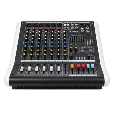 Westa WM-8PMX 2x400W 8 Kanal Power Mikser USB, Bluetooth 32DSP Dijital Profesyonel Ses Mikseri