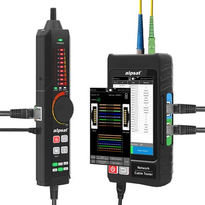 Alpsat AS324 Çok Fonksiyonlu RJ45 Ağ Kablosu ve Fiber Optik Kablo Test Cihazı