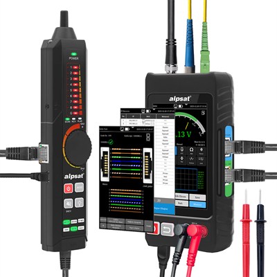 Alpsat AS328 Çok Fonksiyonlu RJ45 Ağ Kablosu, Fiber Kablo ve Zayıf Akım Kablo Test Cihazı