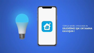 Alpsmart AS-8229CW-Akıllı Wi-Fi Led Lamba 9W