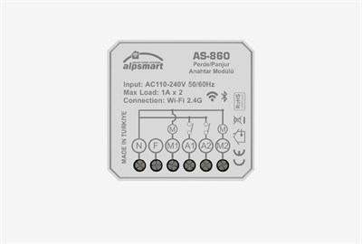 Alpsmart AS-860 Akıllı Wi-Fi Perde / Stor v Panjur Anahtar Modülü
