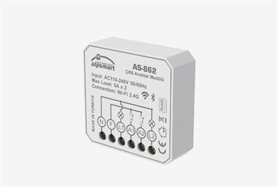 Alpsmart  AS-862 Çiftli Akıllı Wi-Fi Anahtar Modülü